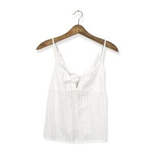 Victorias Secret Cami Top M Iridescent Knot Front Satin Y2K Going Out